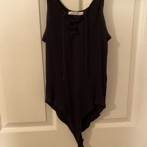 Criss cross body suit